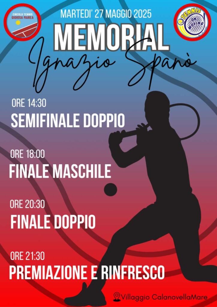 CT GIOIOSA MAREA – Tennis e Passione: oggi le finali del Memorial Ignazio Spanò