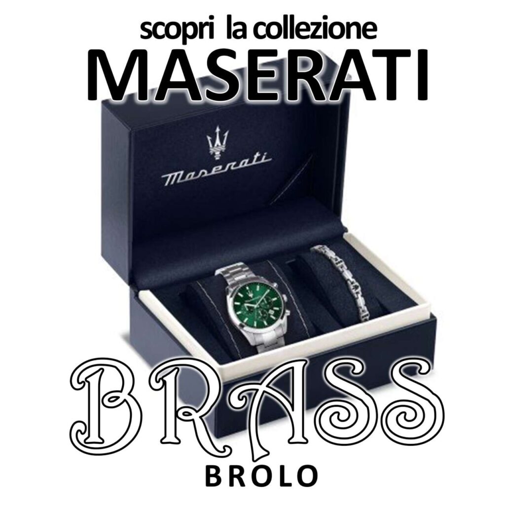 BRASS GIOIELLI BROLO – L’eleganza e la grinta degli orologi Maserati