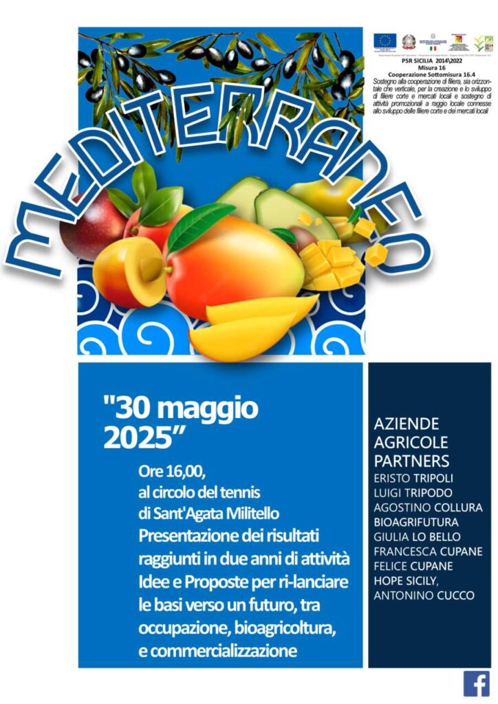 MEDITERRANEO – L’innovativa filiera corta, domani a Sant’Agata, presenta due anni di attività