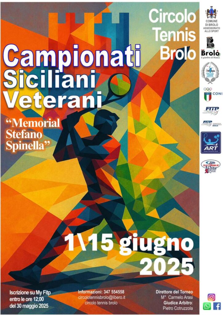 IL “GRANDE” TENNIS RITORNA A BROLO – In arrivo i Campionati Siciliani Veterani “Memorial Stefano Spinella”