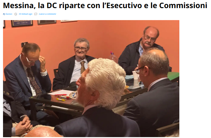 MESSINA & PROVINCIA – La DC riparte: nuovo esecutivo provinciale e nomine per le commissioni