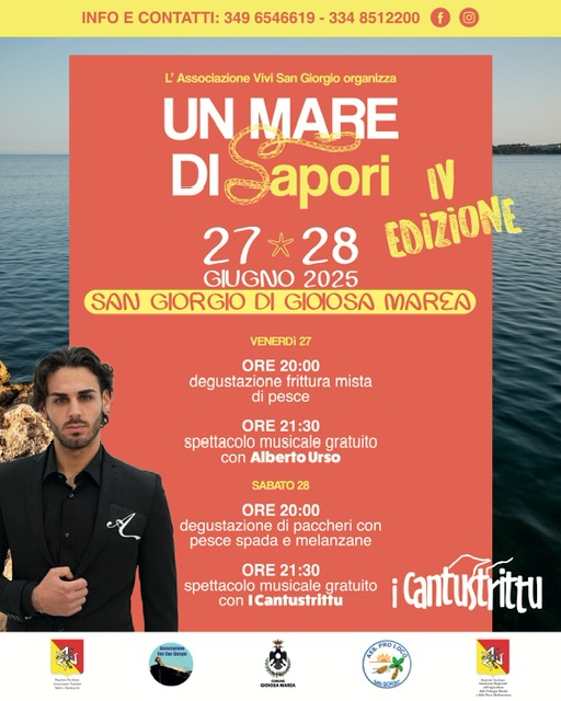 GIOIOSA MAREA – Sul lungomare di San Giorgio torna “Un Mare di Sapori”