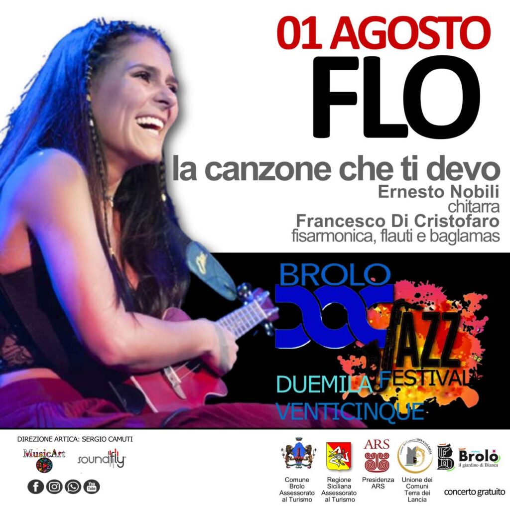 FAR JAZZ A BROLO 2 – Questa sera la voce viscerale di Flo alla Villa Comunale per il secondo appuntamento Festival Jazz