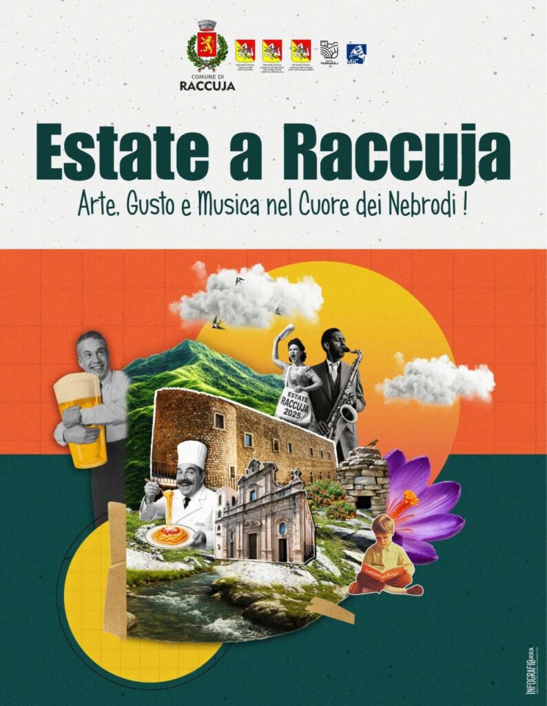 RACCUJA ESTATE 2025 – Arte, gusto e musica nel cuore dei Nebrodi