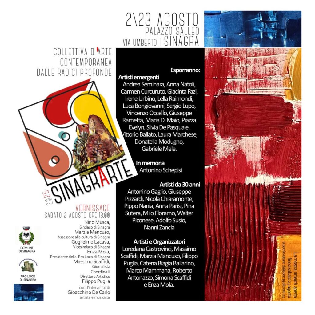 SINAGRARTE 2025 – L’arte contemporanea che parla alla società e alla gente