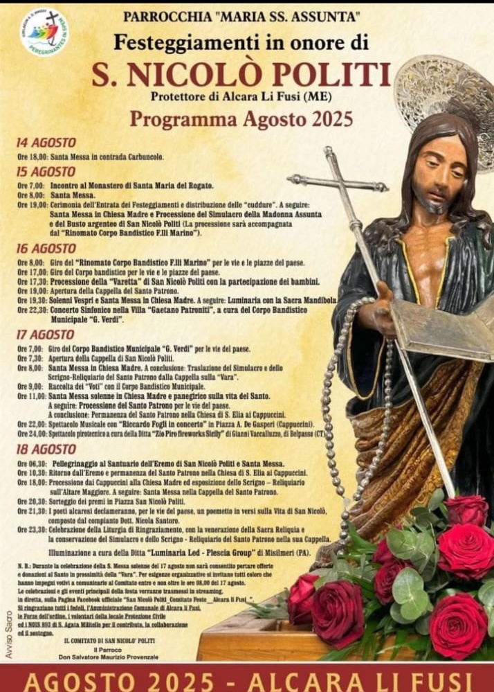 ALCARA LI FUSI – La Festa di San Nicolò Politi
