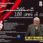 BROLO - Si celebrano i 100 anni di Andrea Camilleri con lo spettacolo “Camilleri – 100 anni di cunto”