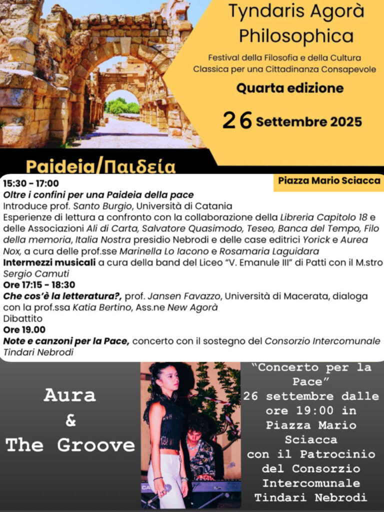 PATTI – “Festival della Filosofia” pensando alla Pace