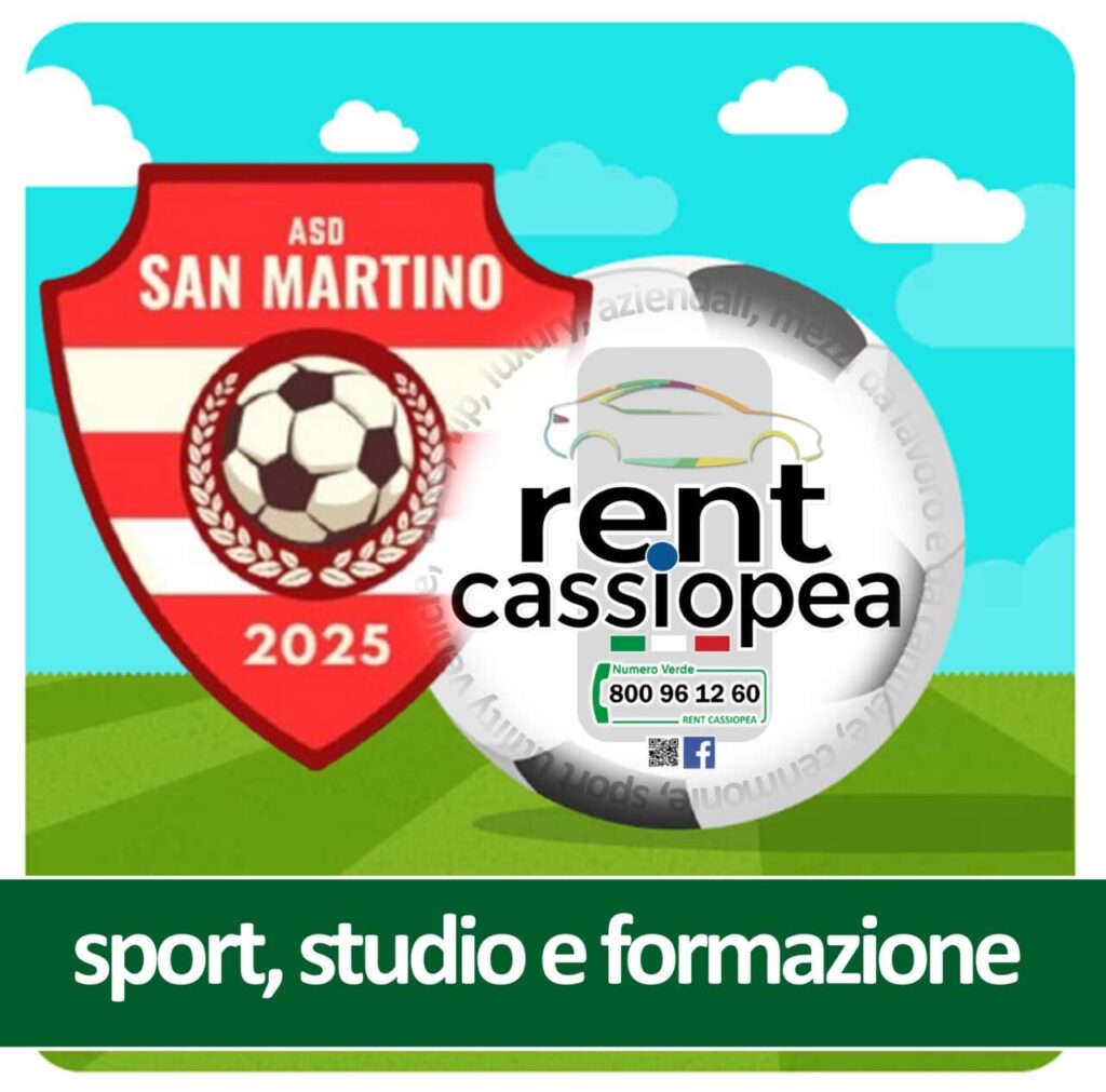CALCIO A MESSINA – Nasce l’ASD San Martino: sport, studio e formazione con il sostegno di Rent Cassiopea