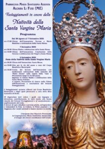 ALCARA LI FUSI – L’8 Settembre la Festa dell’Annunziata