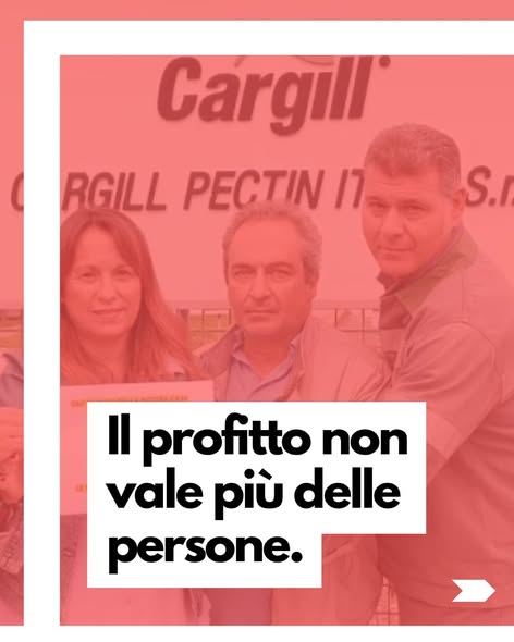 SOLIDARIETA’ – “Collettivo Umana” vicino ai dipendenti della Cargill