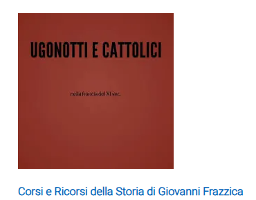 PUNTI DI VISTA – Corsi e Ricorsi della Storia