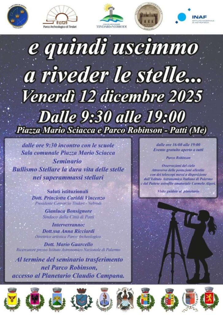 TINDARI NEBRODI – Oggi: E quindi uscimmo a riveder le stelle
