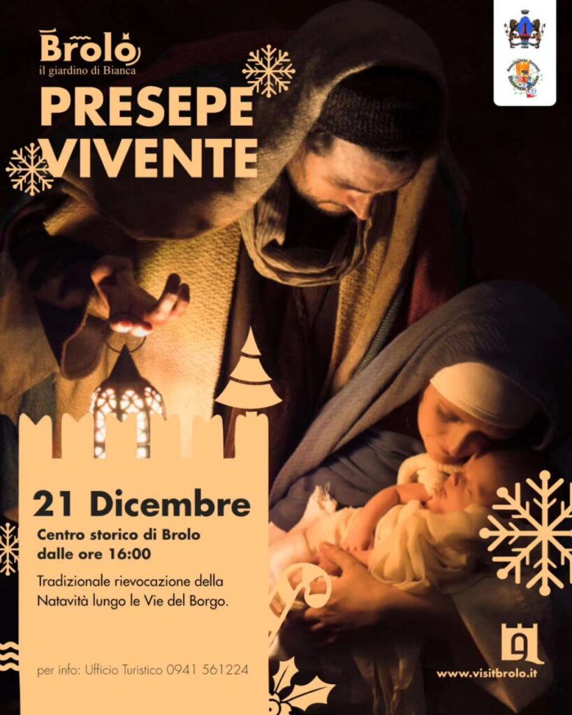 BROLO – Il centro storico si trasforma in un presepe naturale