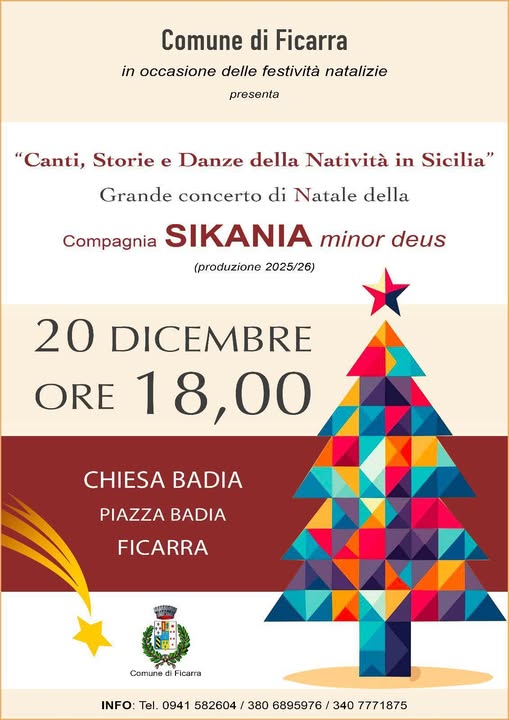 APPUNTAMENTI NATALIZI – A FIcarra: Canti, Storie e Danze della Natività in Sicilia”