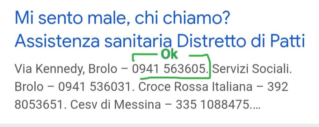 BROLO – Guardia Medica, attenzione ai numeri telefonici: segnalata possibile confusione