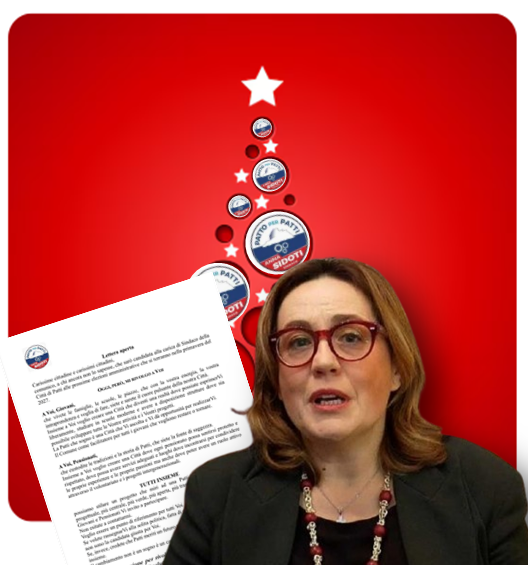ANNA SIDOTI – Gli auguri ai pattesi insieme ad un annuncio politico