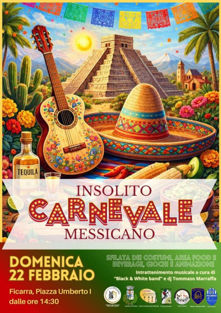 CARNEVALE 2026 – Un “insolito” Messico arriva a Ficarra