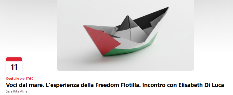 BROLO –  “Voci dal mare”: la Freedom Flotilla e il dovere di non voltarsi dall’altra parte