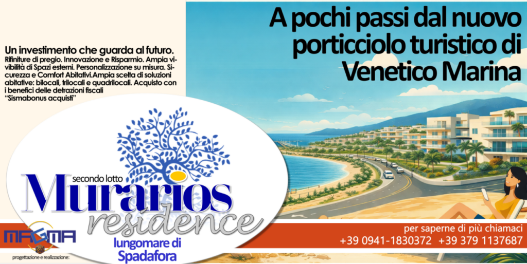 INVESTIRE SUL TURISMO – Il nuovo porticciolo di Venetico rilancia il territorio e valorizza il Murarios Residence