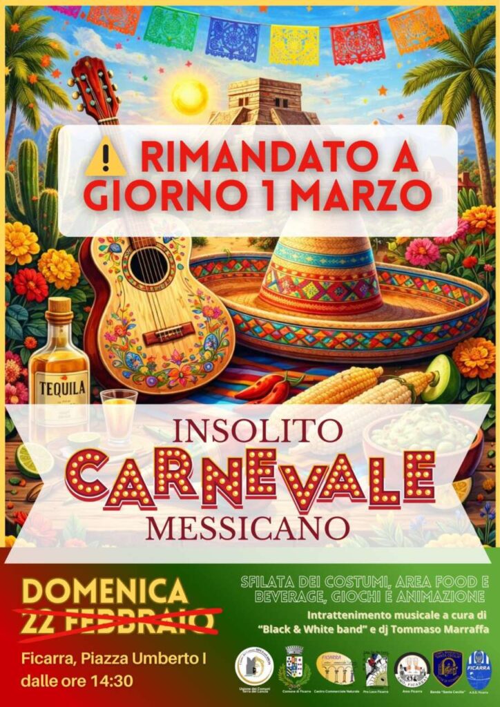 FICARRA – Tutto è pronto per “la fiesta”