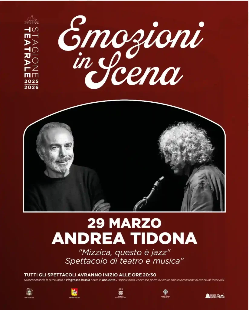 MIZZICA QUESTO E’ JAZZ – Andrea Tidona e Marina Romeo “accendono” il Teatro Bellini di Adrano