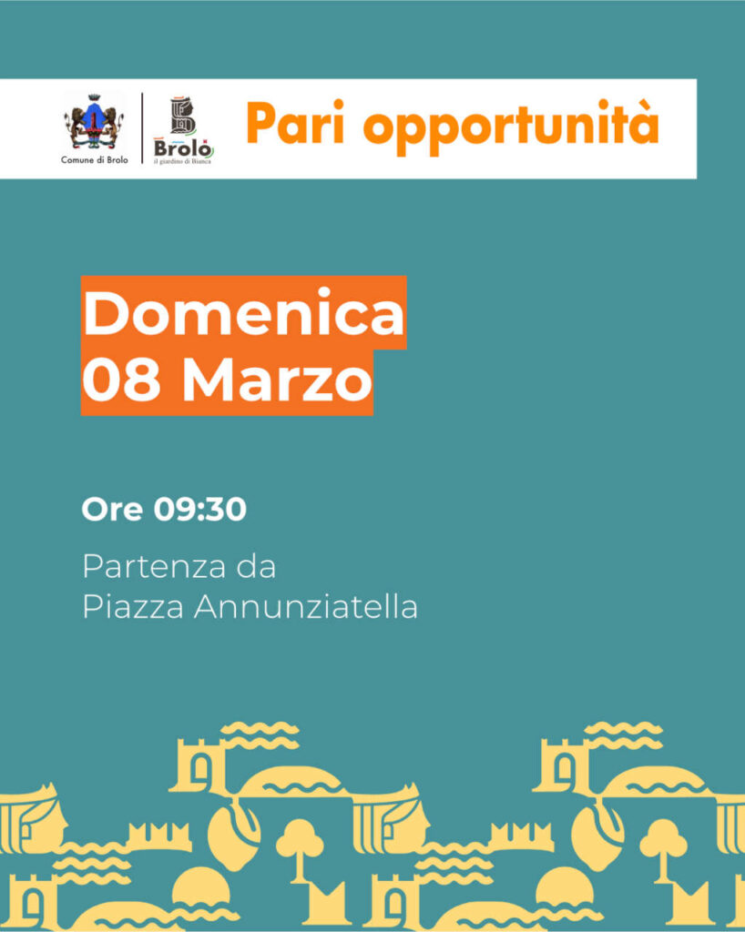 BROLO- Marcia per i diritti delle donne, domenica 8 marzo