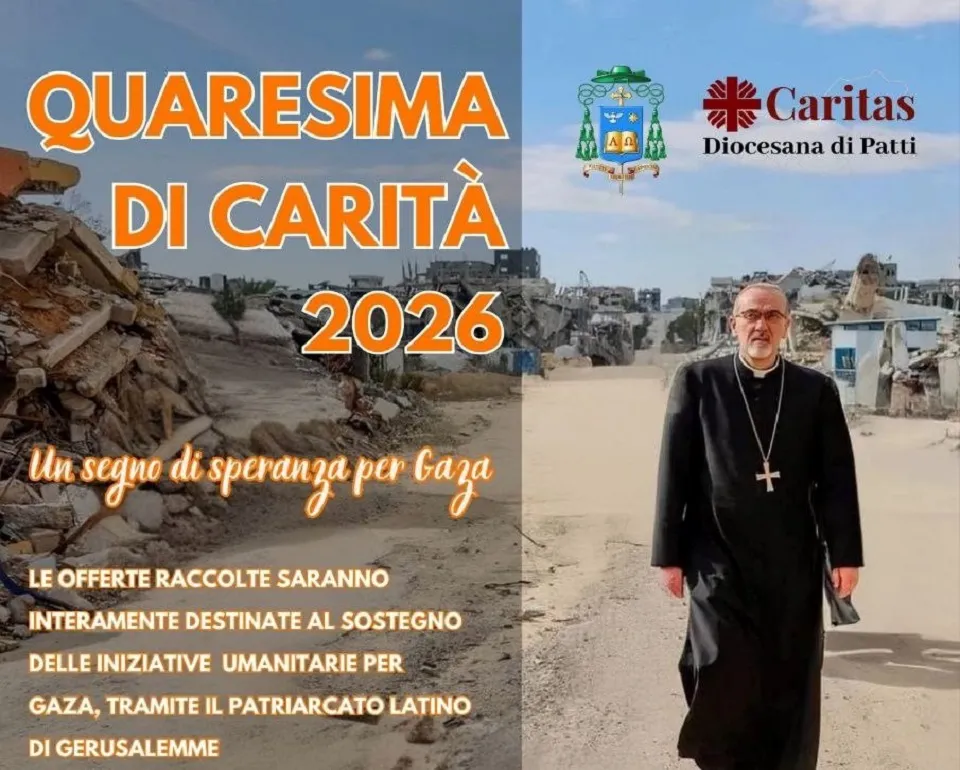 QUARESIMA DI CARITÀ 2026 – La Diocesi di Patti promuove una raccolta per la comunità di Gaza