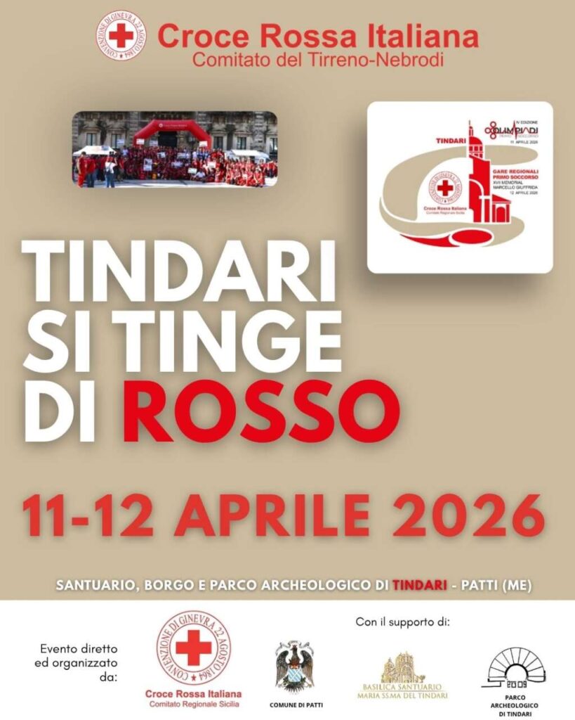 TINDARI SI TINGE DI ROSSO – La Croce Rossa Italiana scende in campo con le Olimpiadi e le Gare Regionali 2026