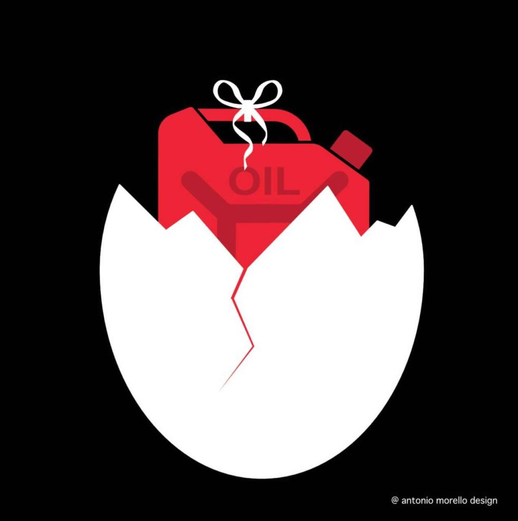 PASQUA & GRAFICA – L’opera “SUPER Easter surprise!” di Antonio Morello, un esempio potentissimo di comunicazione visiva contemporanea: essenziale nella forma, devastante nel contenuto
