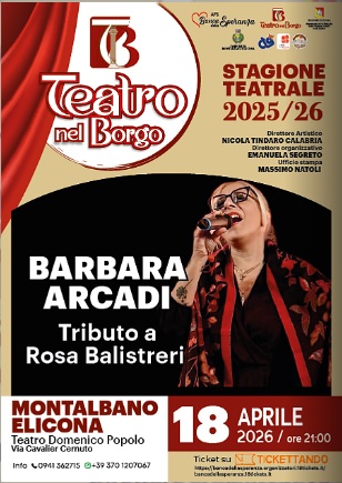 TEATRO – A Montalbano Elicona “Balistreri – La Voce della Sicilia” ideato e interpretato da Barbara Arcadi