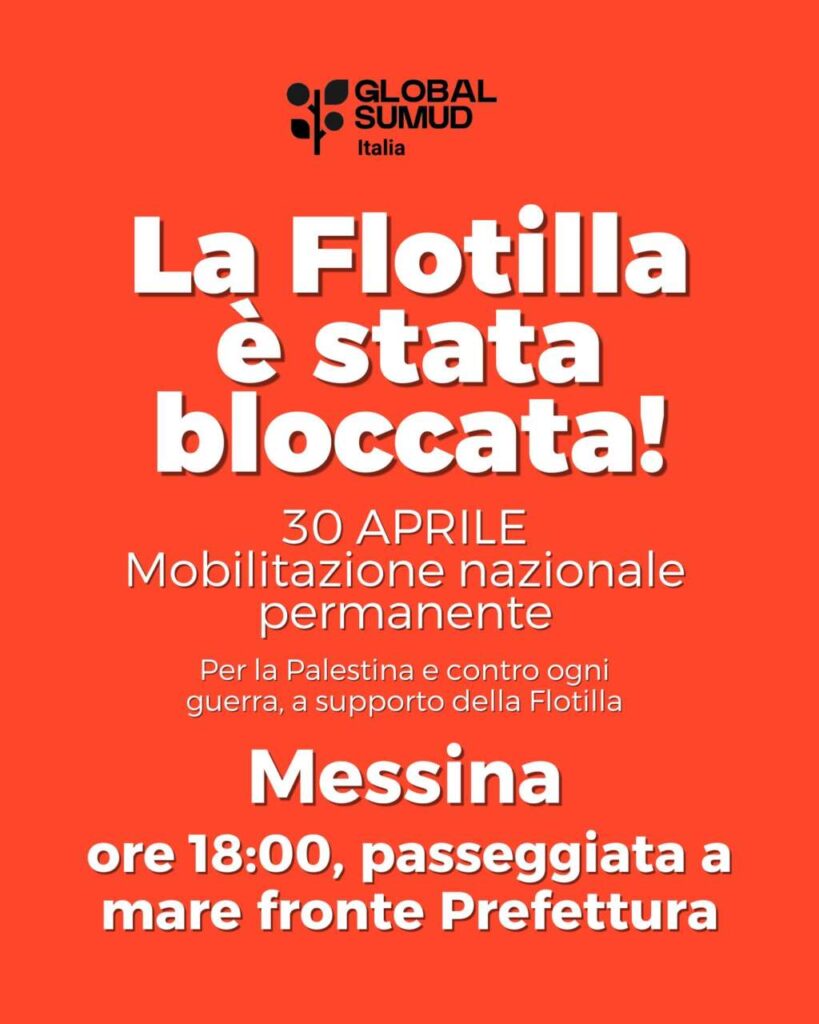 GLOBAL SUMUD FLOTILLA – Mobilitazione a Messina