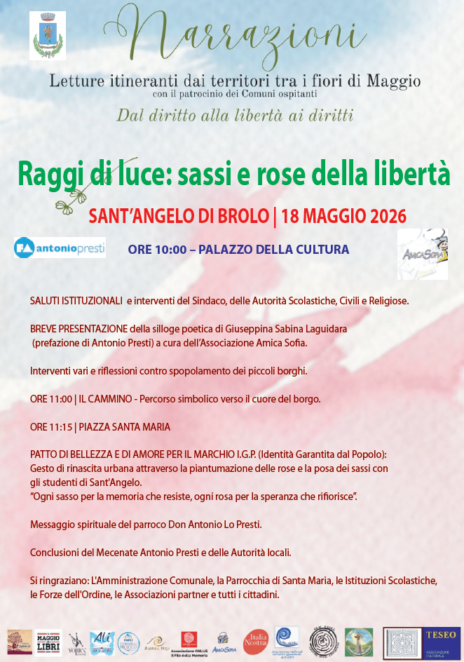 GIUSEPPINA SABINA LAGUIDARA – “Raggi di luce: sassi e rose di libertà”