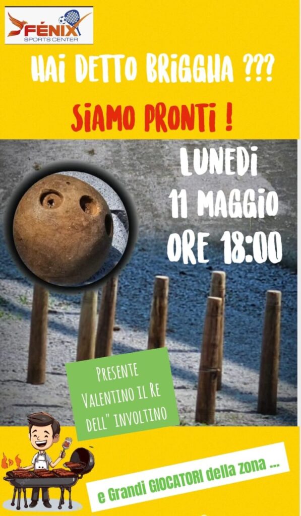 GIOCARE A BRIGGHIA – Arriva al Fenix Sport Center di Brolo: un gioco antico per tutte le generazioni