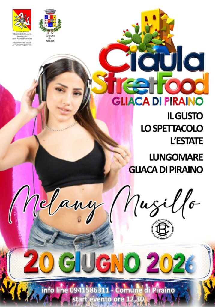CIAULA STREET FOOD 2026 – Melany Musillo, sarà la giovanissima influencer e creator, la prima ospite ufficiale