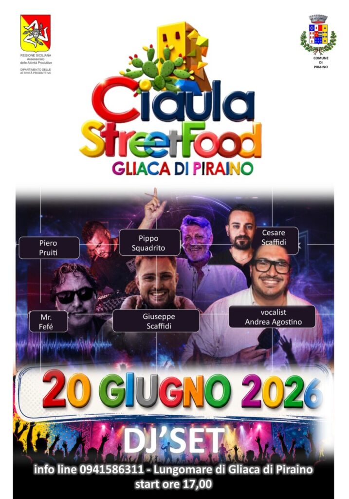 CIAULA STREET FOOD – Svelata la squadra dei Dj che animeranno l’evento