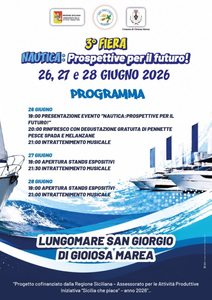 GIOIOSA MAREA – la nautica come motore di sviluppo, occupazione e futuro per il territorio