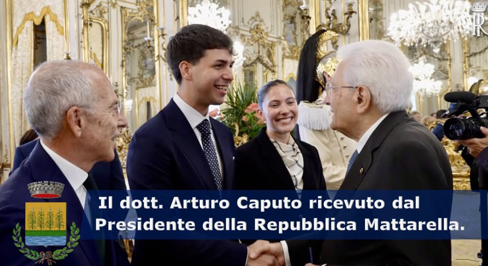 ACQUEDOLCI – Il giovane giurista Arturo Caputo al Quirinale con il Presidente Mattarella per gli 80 anni del Programma Fulbright