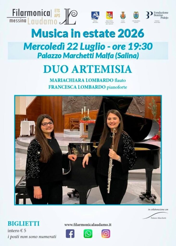DUO ARTEMISIA – “Un pomeriggio tra flauto e pianoforte”