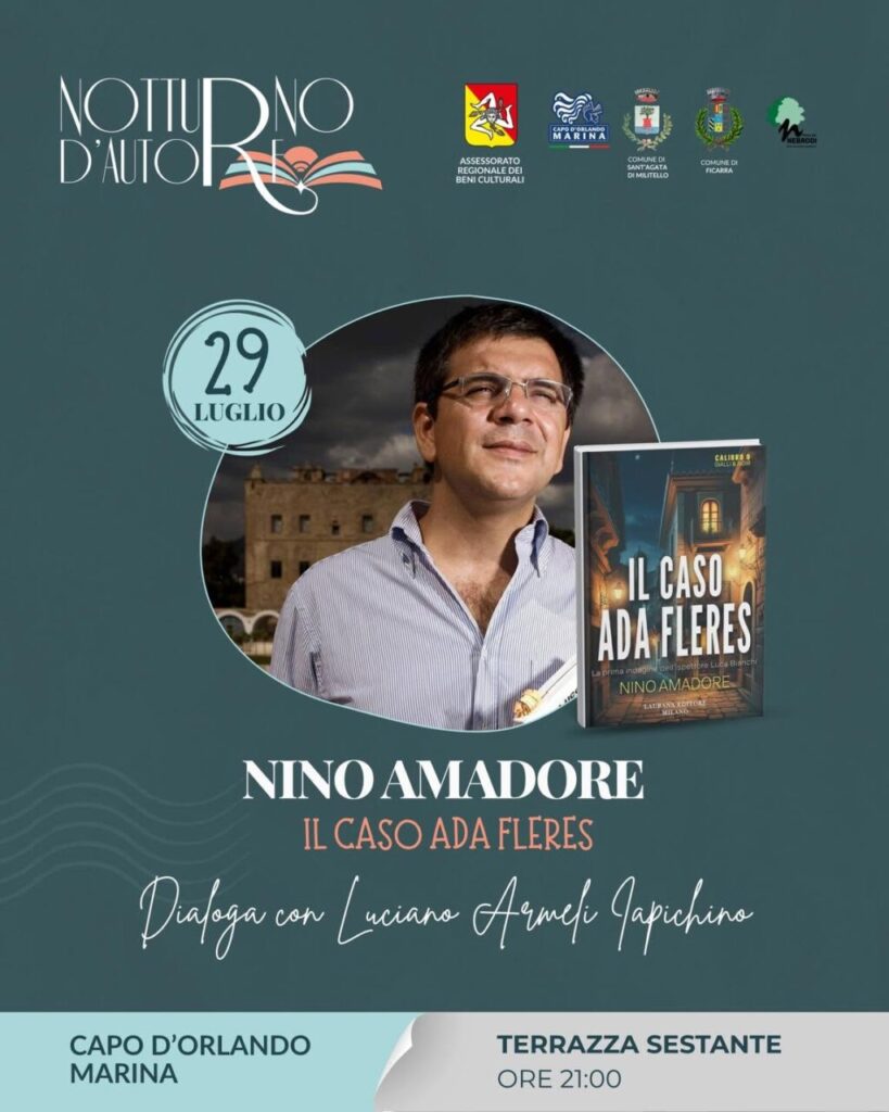 NOTTURNO D’AUTORE – Questa sera, al porto di Capo d’Orlando, Nino Amadore