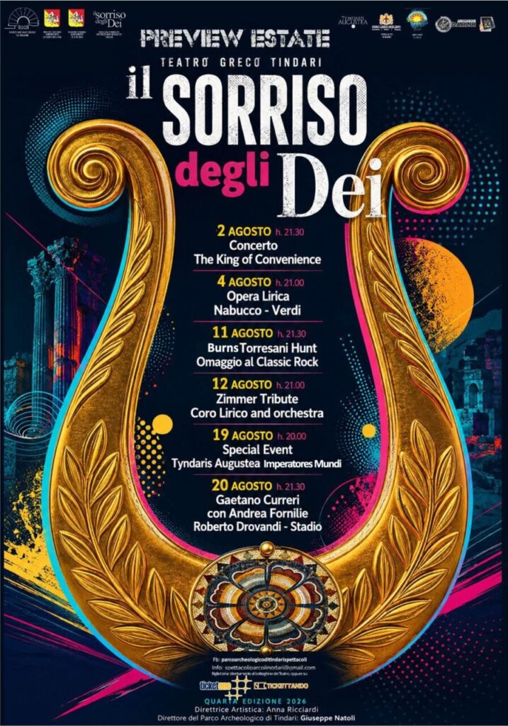 TINDARI – Al via la Preview de “Il Sorriso degli Dei”: la grande estate di eventi al Teatro Greco di Tindari