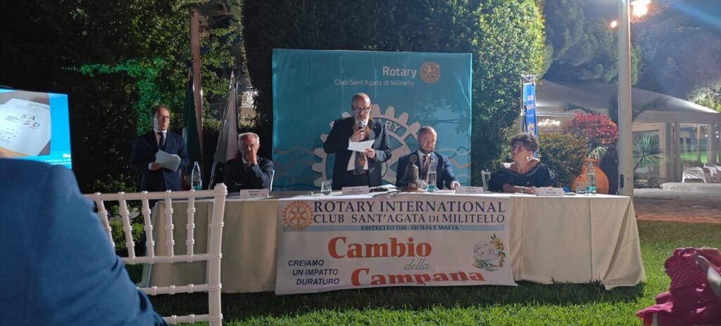 SANT’AGATA MILITELLO – Rotary Club, sabato la cerimonia del passaggio di campana