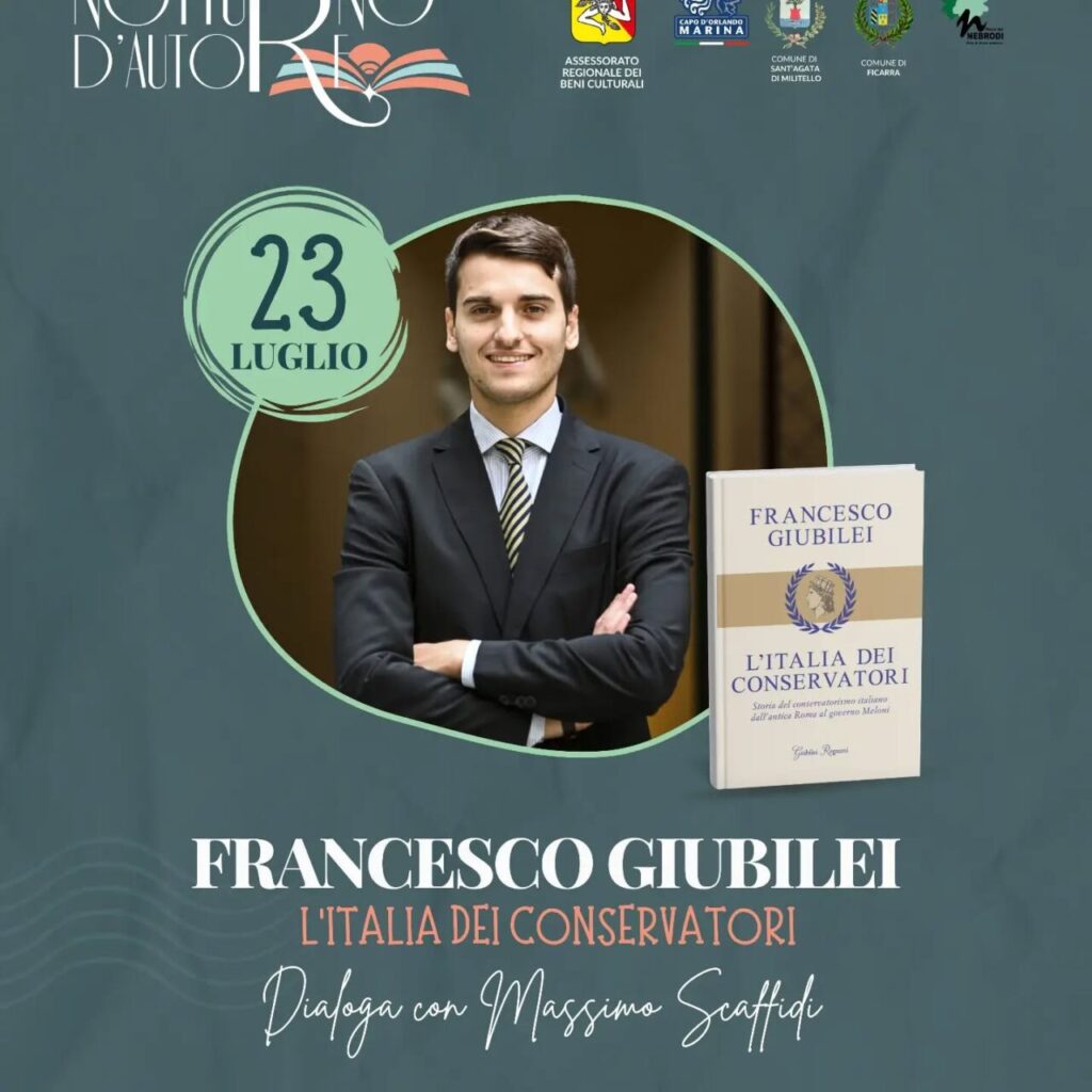 A FICARRA – “Notturno d’Autore” accende il dibattito culturale con Francesco Giubilei e “L’Italia dei conservatori”