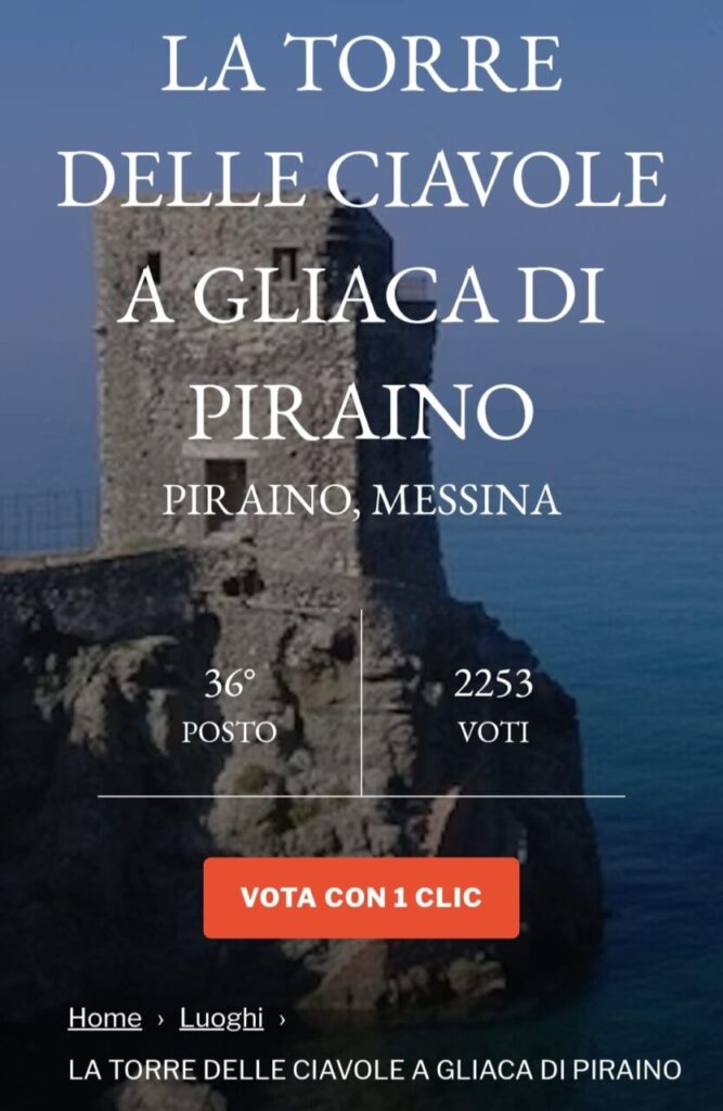 TORRE DELLE CIAVOLE – La scalata continua: è già 23ª tra i Luoghi del Cuore FAI