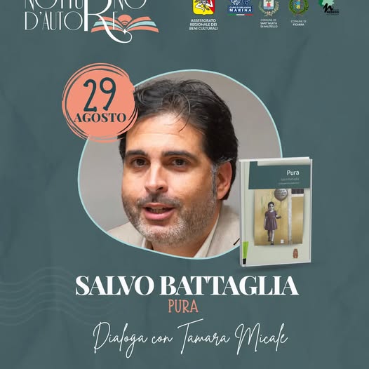 NOTTURNO D’AUTORE – il viaggio continua: il 29 agosto a Sant’Agata di Militello arriva Salvo Battaglia con “Pura”