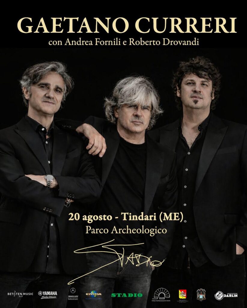 TINDARI – Gaetano Curreri e gli Stadio al teatro di Tindari con “Io sono le mie canzoni”