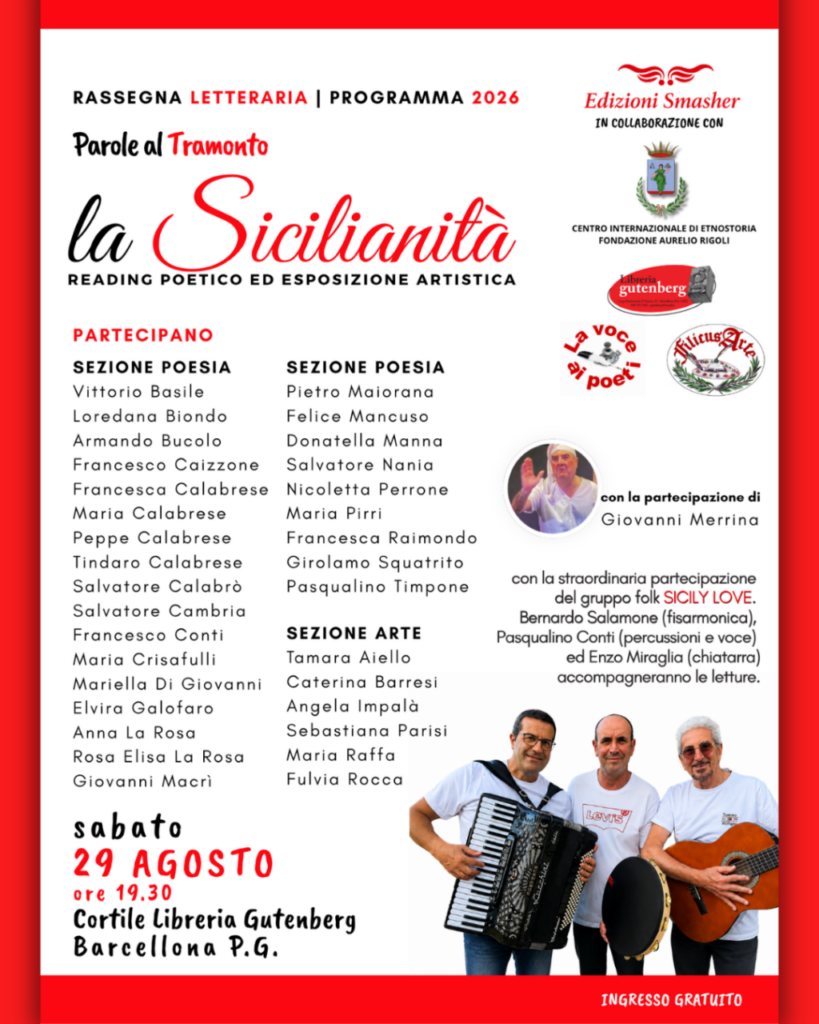 CULTURA – La Sicilianità risuona a Barcellona P.G. tra poesia, arte e tradizione orale