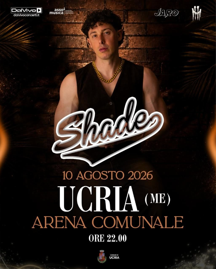 UCRIA – Shade in concerto: appuntamento il 10 agosto all’Arena Comunale