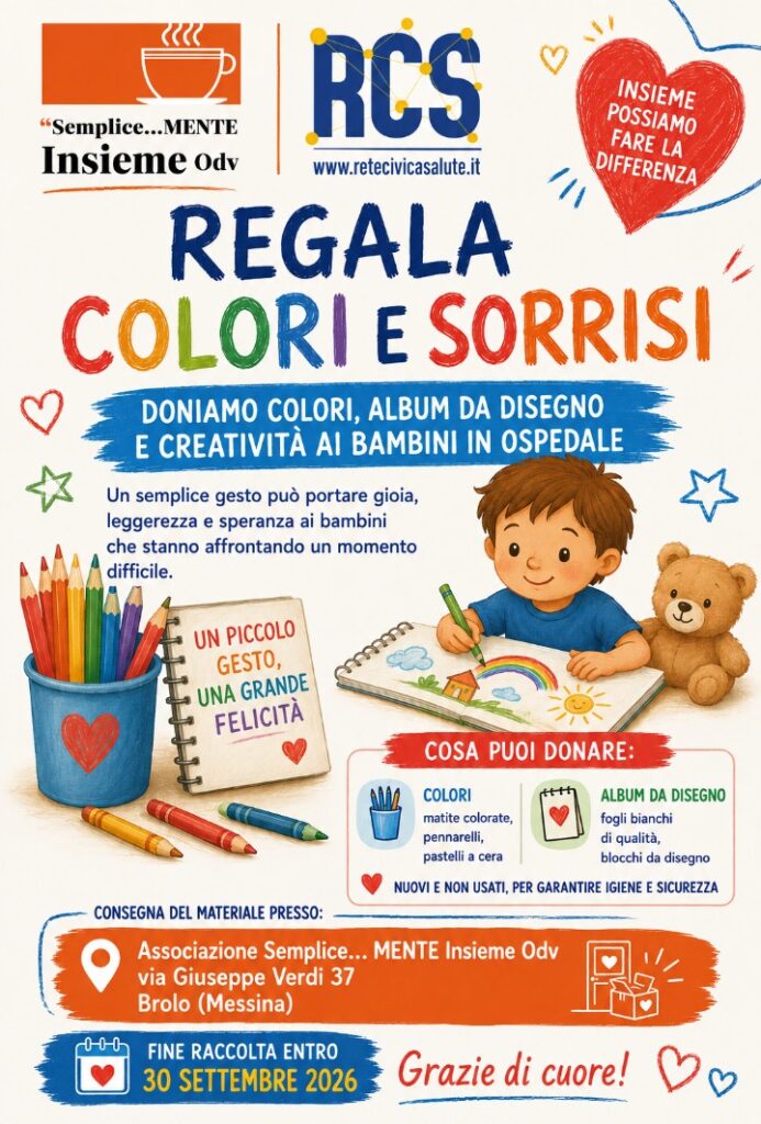 BROLO – L’Associazione Semplice… MENTE Insieme: “Regala colori e sorrisi”