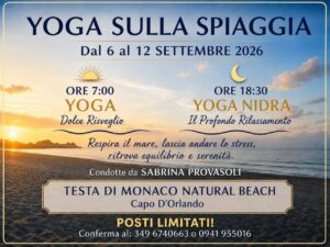 YOGA DAVANTI AL MARE – A Testa di Monaco una settimana dedicata al respiro e al benessere